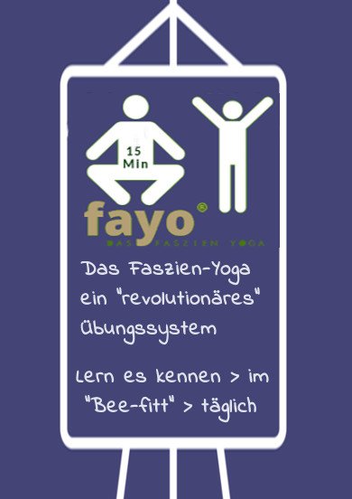 Flipcharttext: Fayo Faszien Yoga kennenlernen